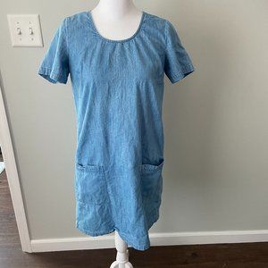 FatFace Denim Shift Dress size 4